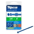 Tapcon Tapcon Concrete Screw, 1/4" Dia., Hex, 4 in L, 25 PK 24345